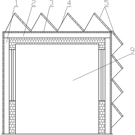 Energy house formed by existing building reform