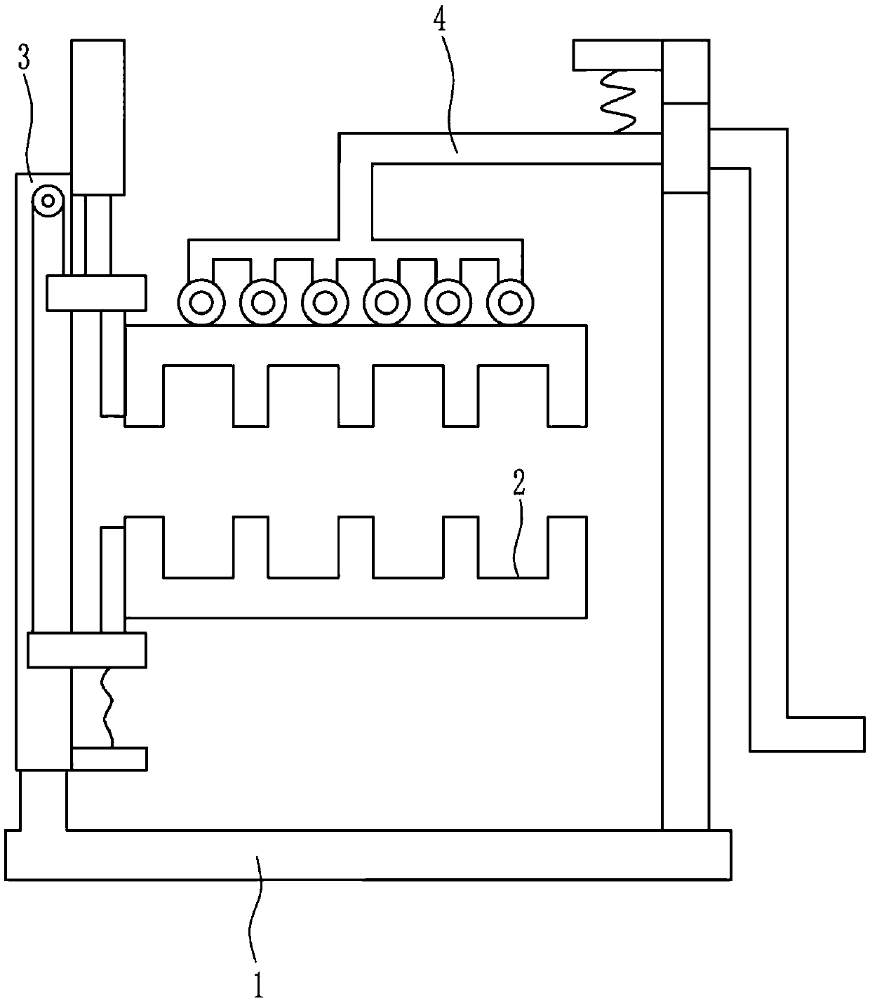 A plastic mold with vibration function