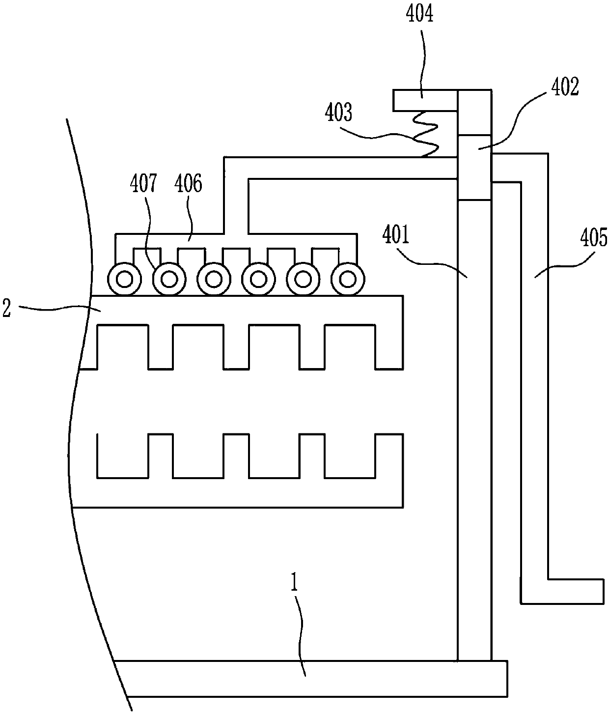 A plastic mold with vibration function