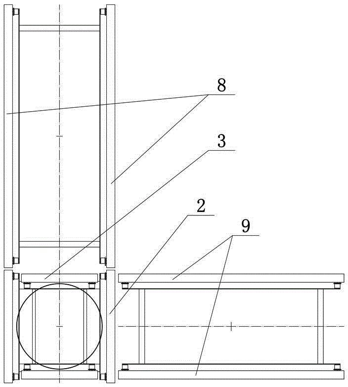 Reversing device and conveying system