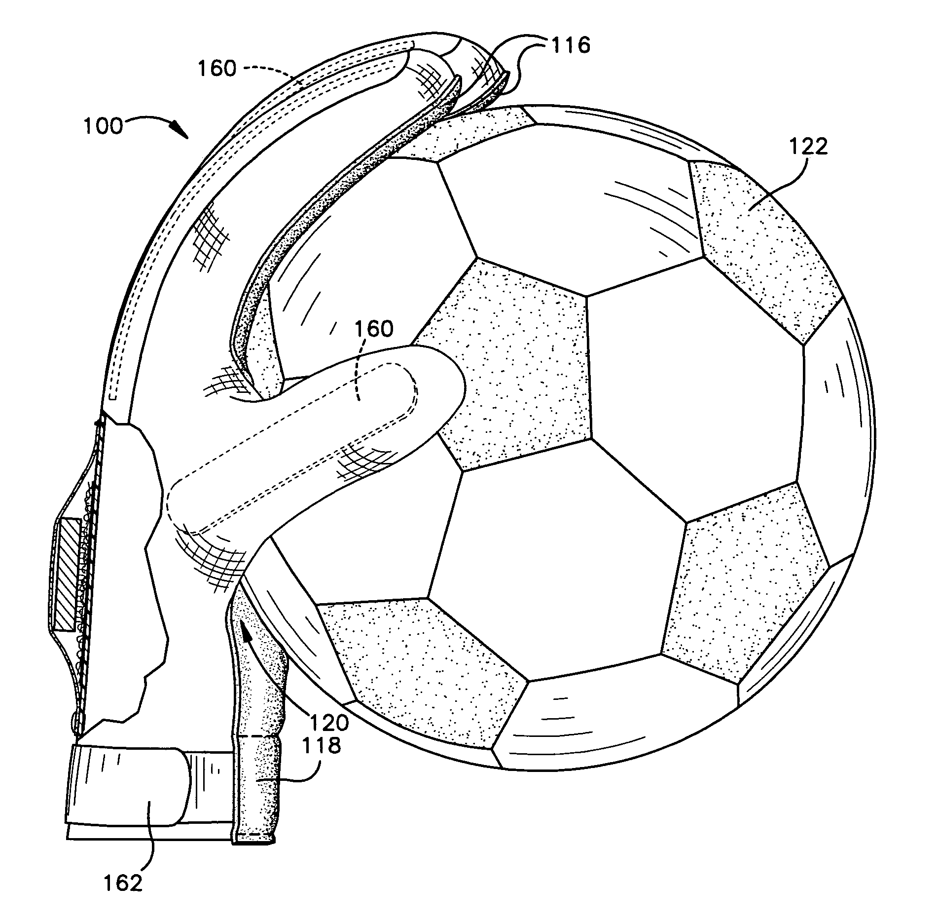 Weighted soccer goalie glove