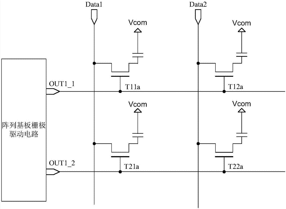 Array substrate gate driving circuit, display panel and display device