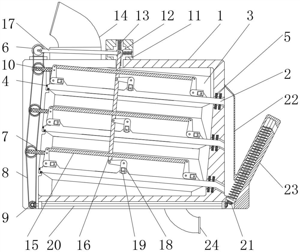 An environmental protection rapid solid-liquid separation mechanism for multi-impurity sewage