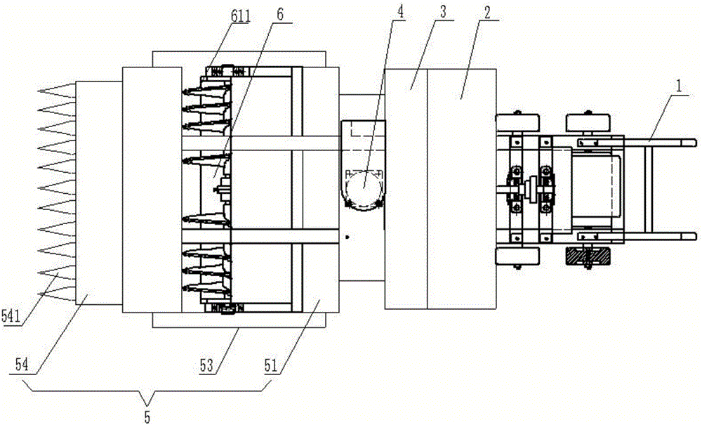 Snow sweeping and crushing device