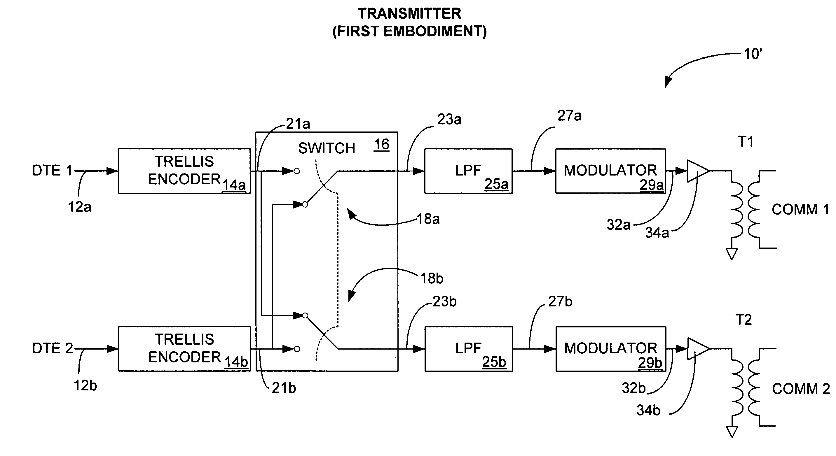 Space diversity trellis interleaver system and method