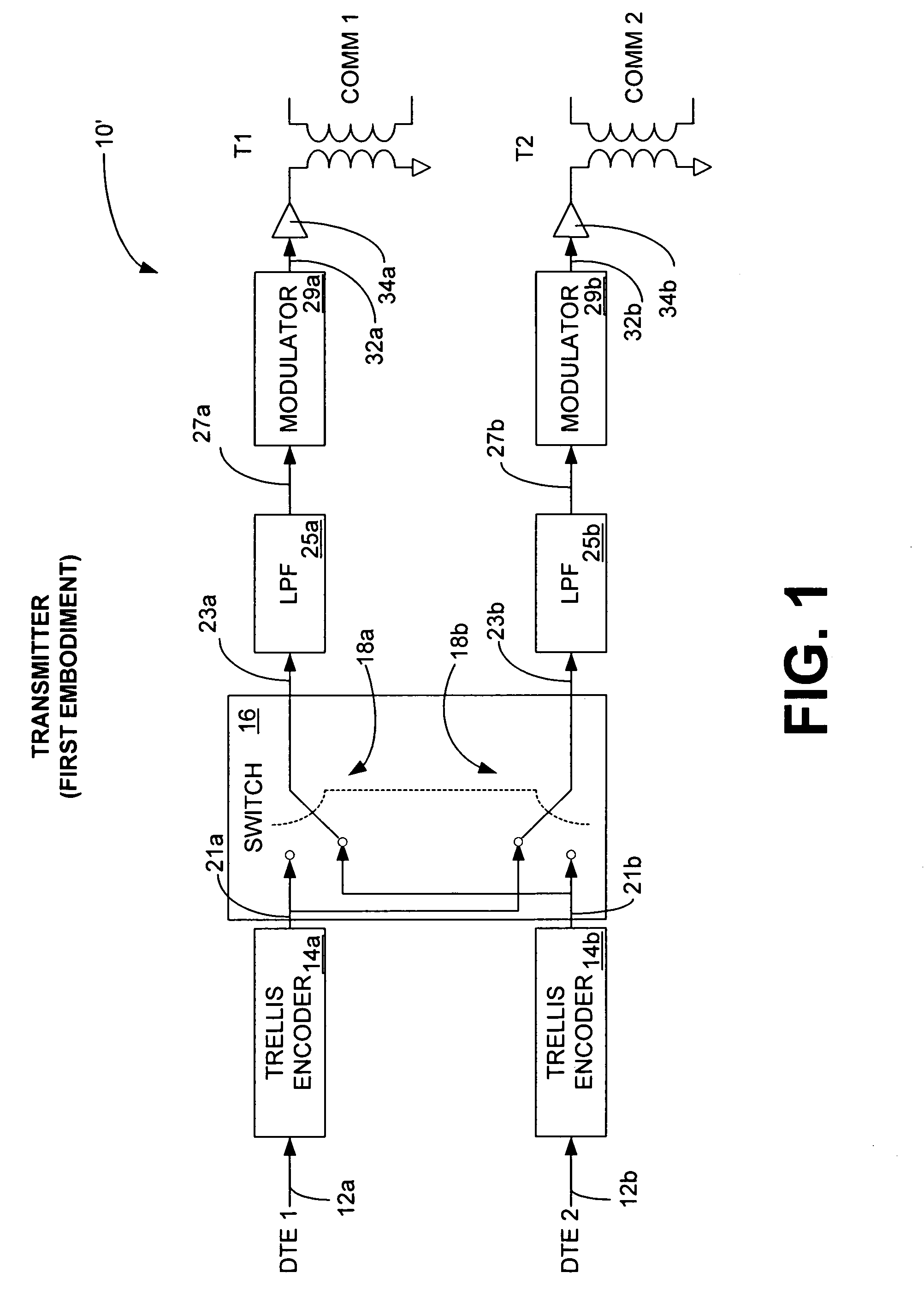 Space diversity trellis interleaver system and method