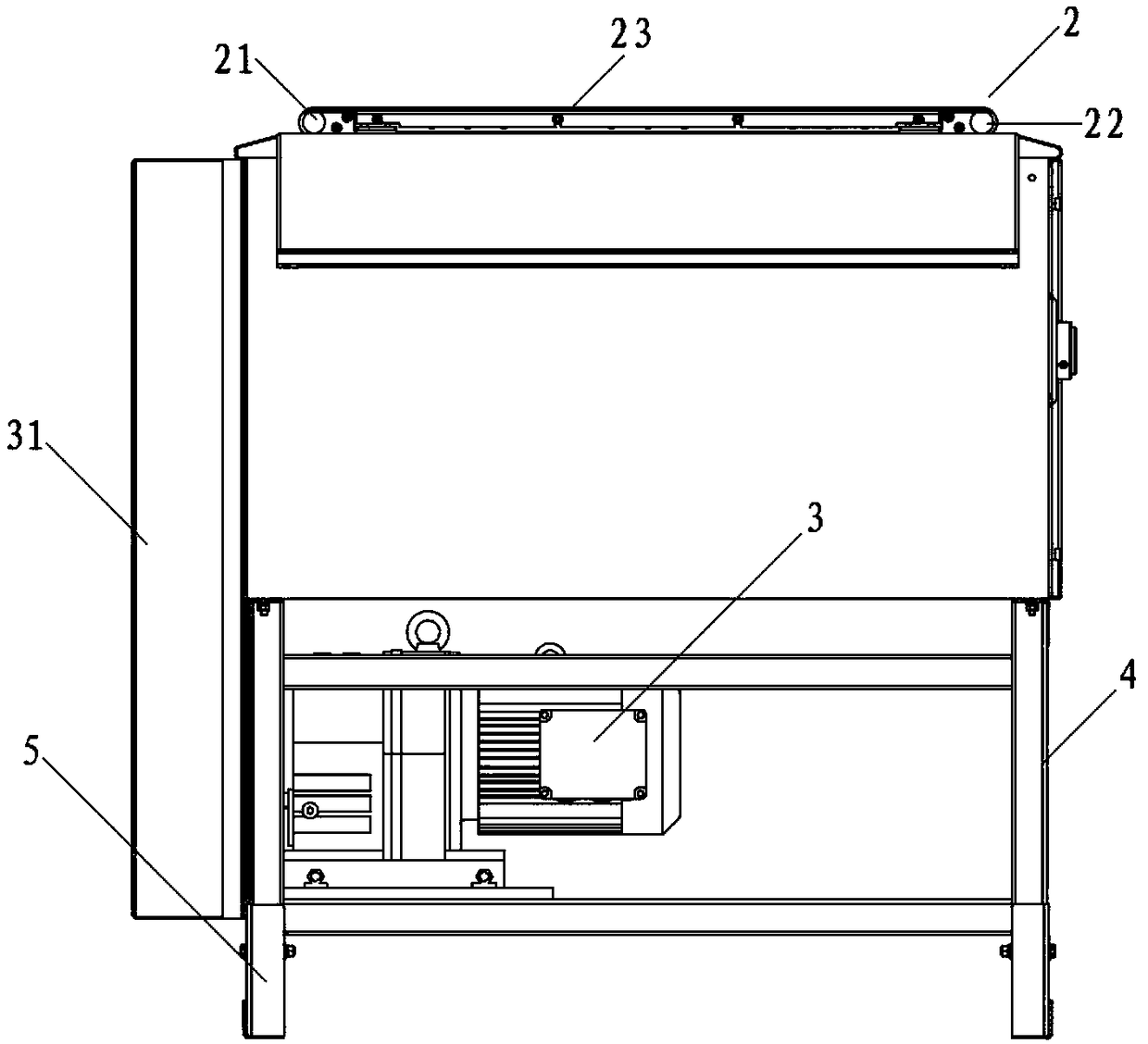 Intelligent linear slipping band type sorting machine