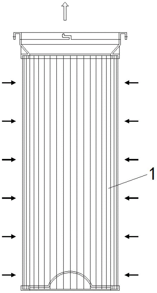 Elastomer corrugated filter tube