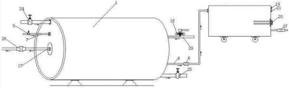 Coupling type waste heat energy recovering system for large phase-change heat storage cylinder