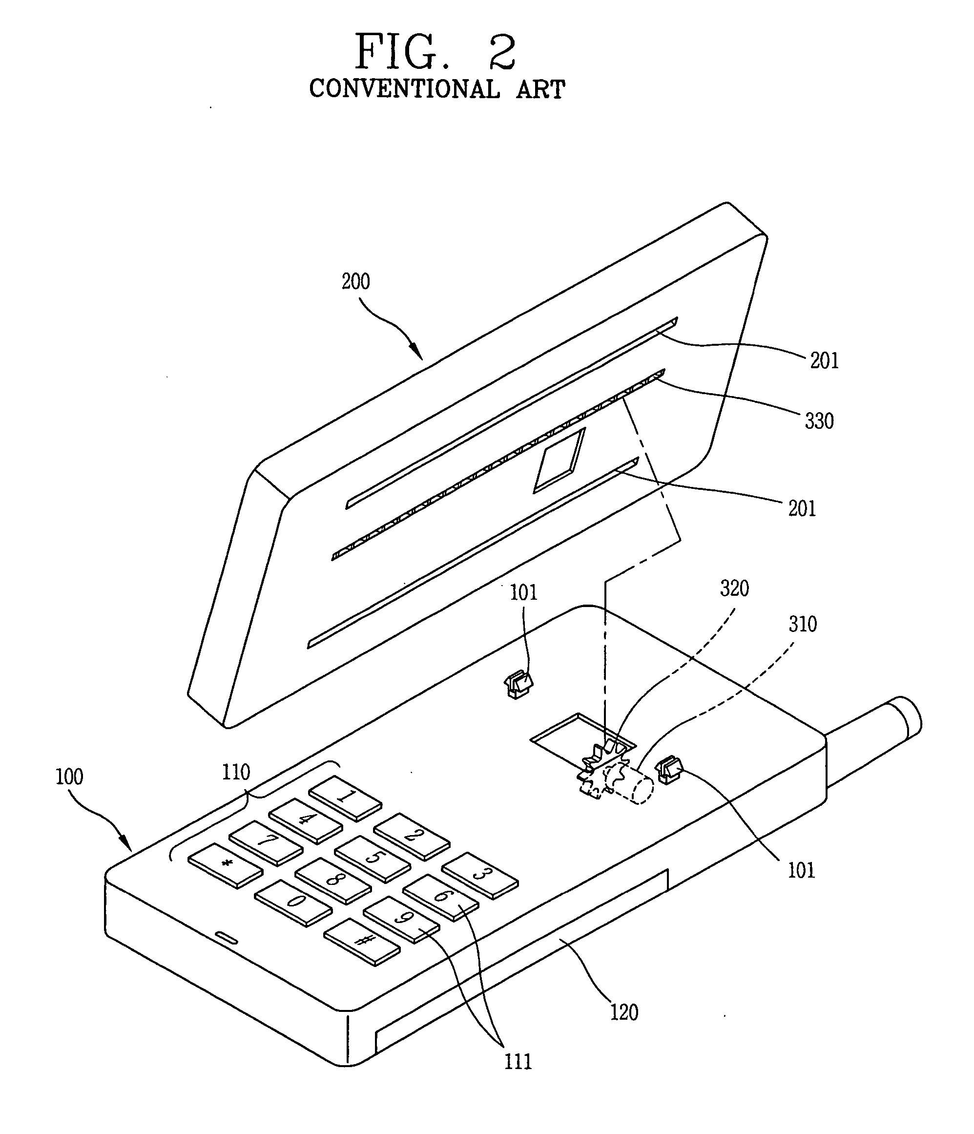 Side sliding type mobile terminal