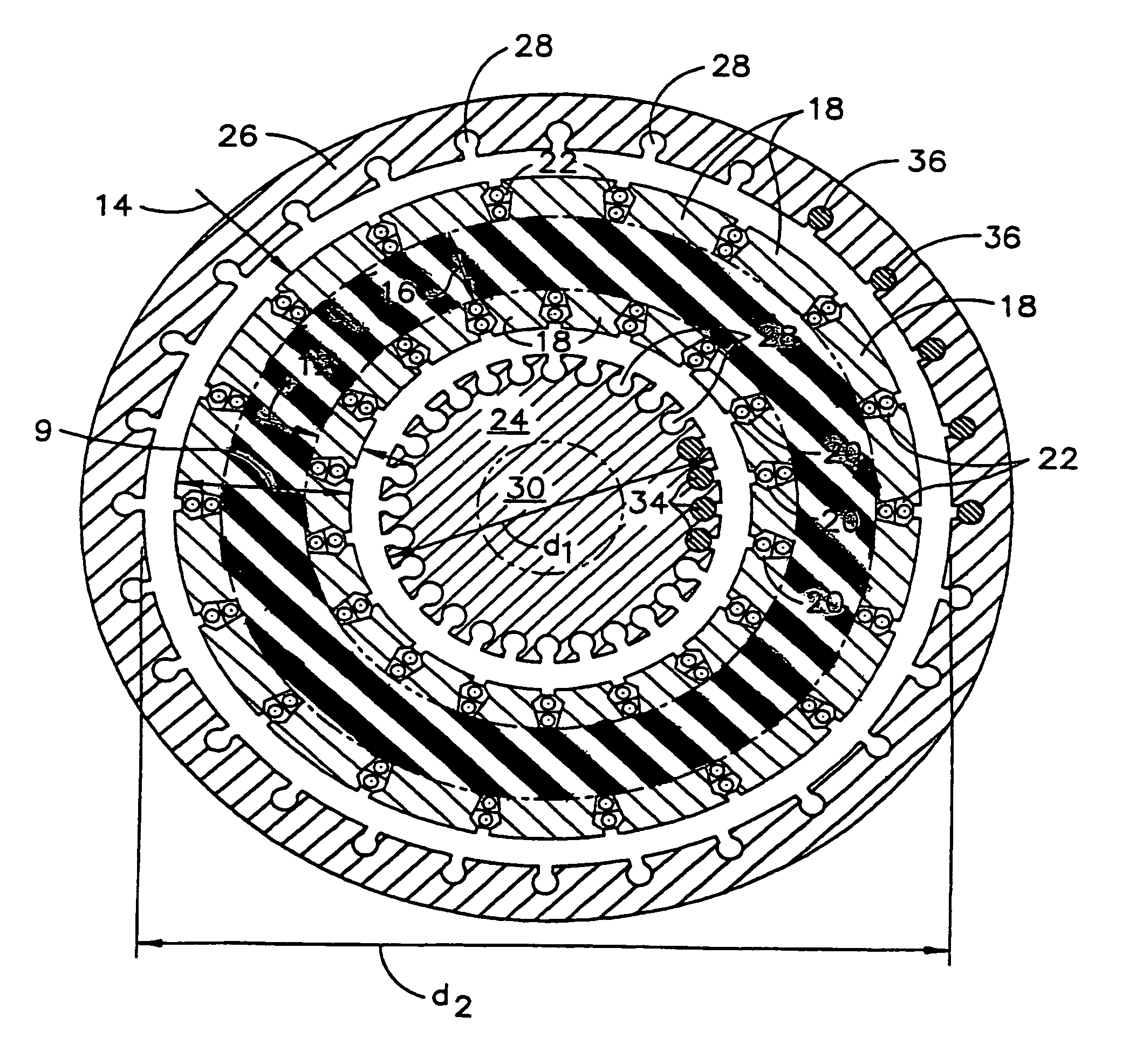 Dual concentric AC motor