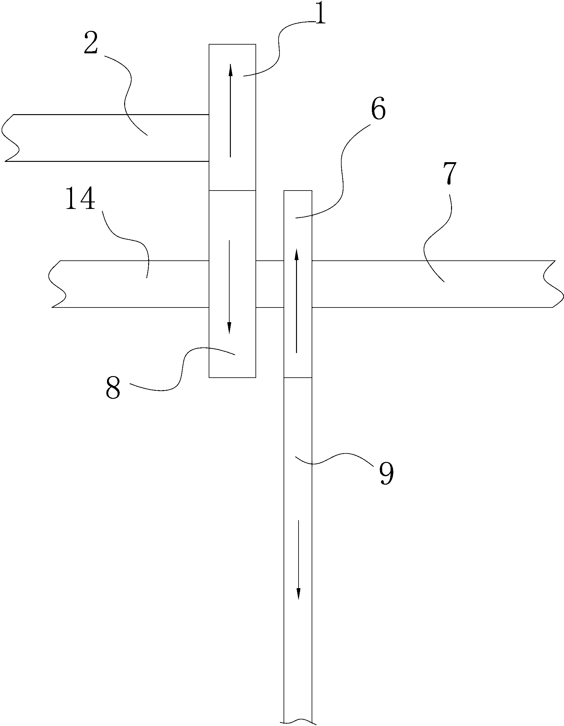 Device capable of changing straight reciprocating movement to continuous circular movement