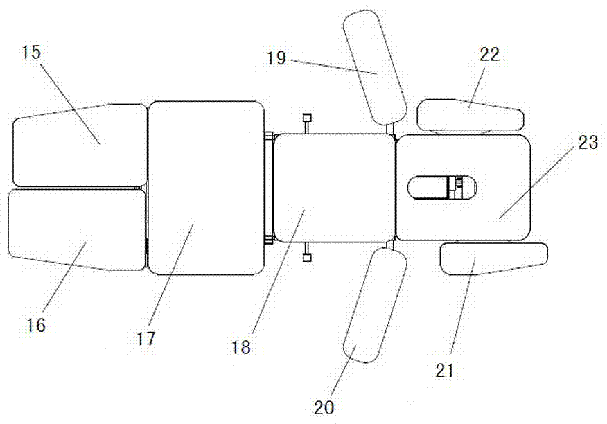 Multi-position treatment couch