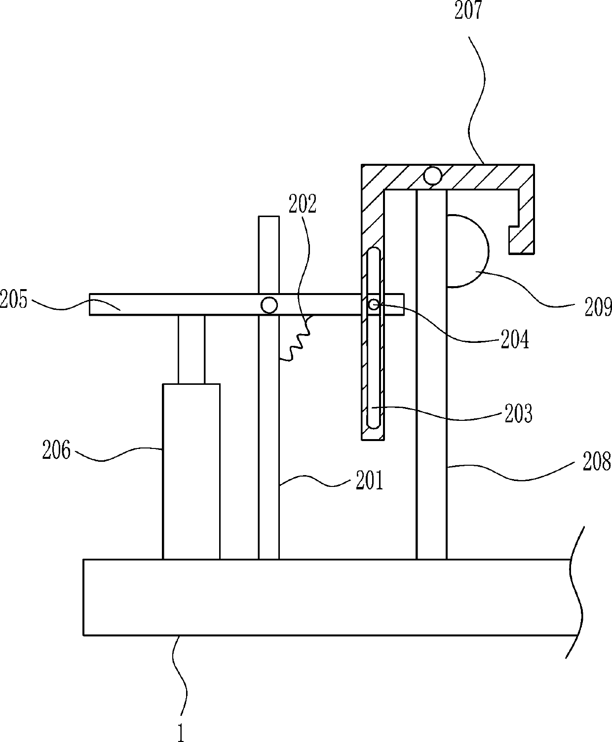 An adjustable warning device for electric power substation