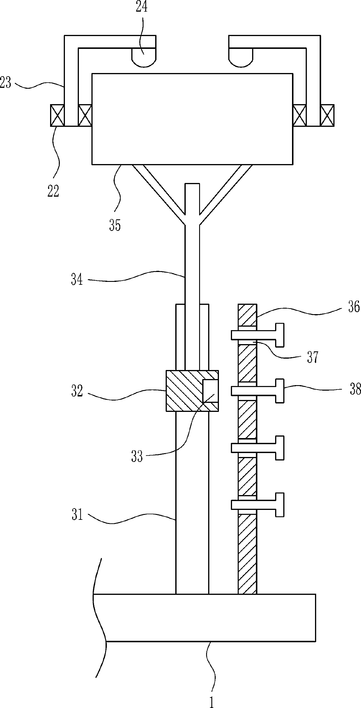 An adjustable warning device for electric power substation