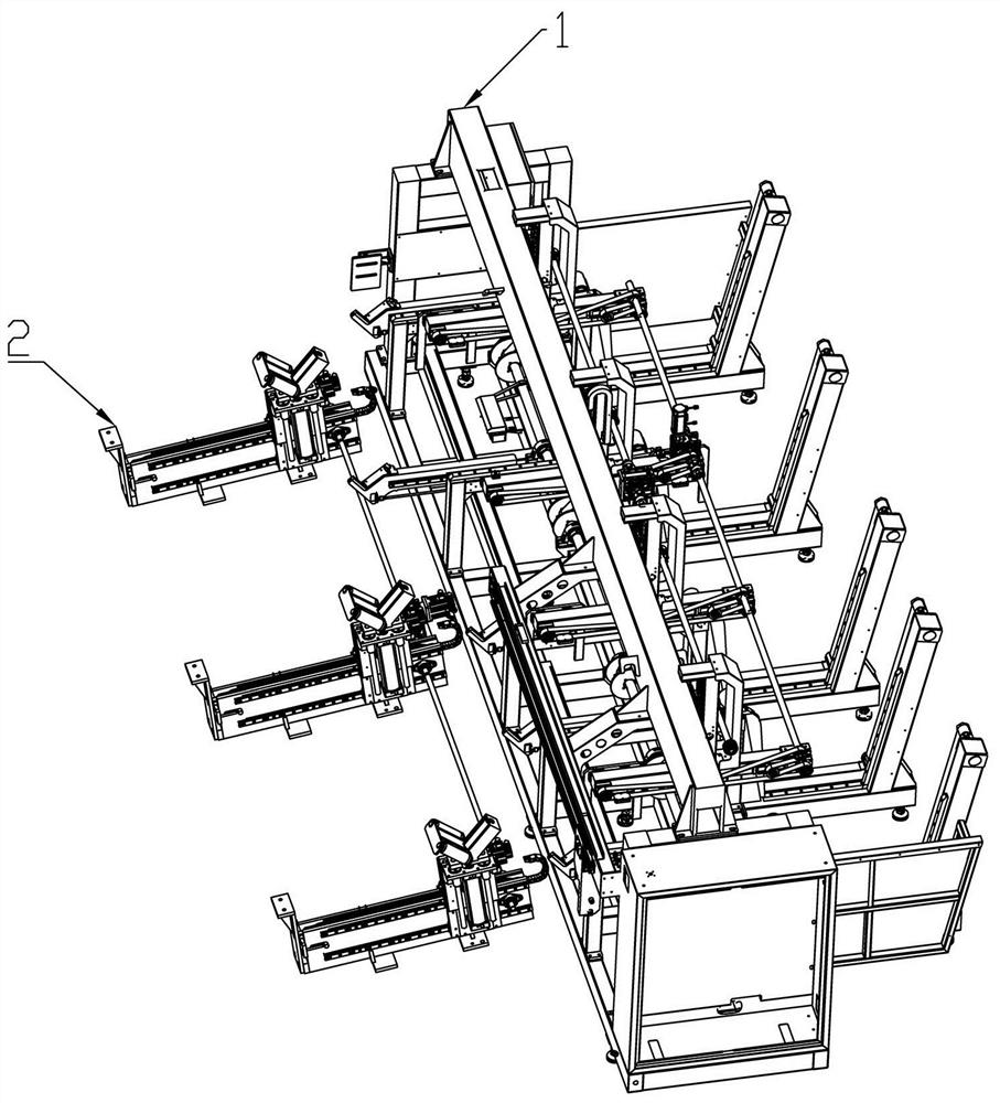 Automatic feeding device for numerical control cutting equipment