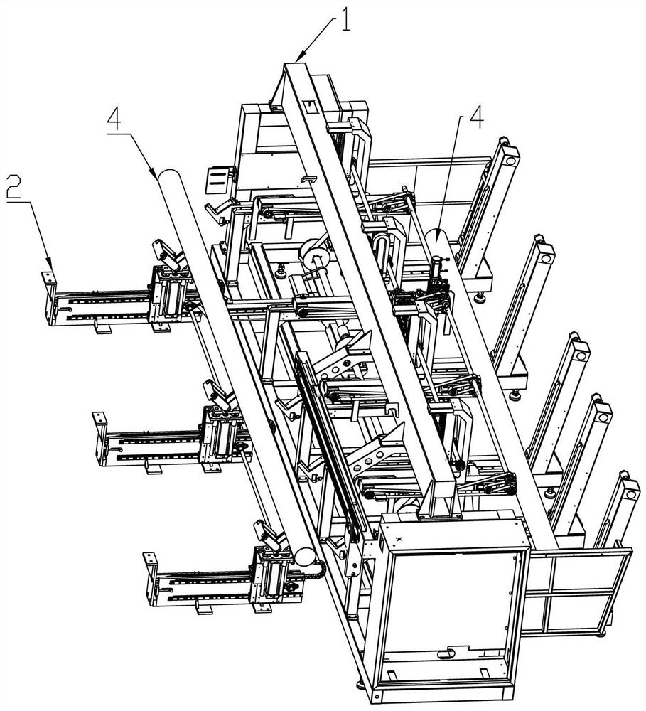 Automatic feeding device for numerical control cutting equipment