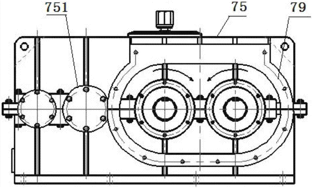 Vacuum extruding machine of novel series