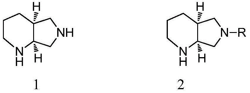 Method for preparing moxifloxacin side chain through biological method