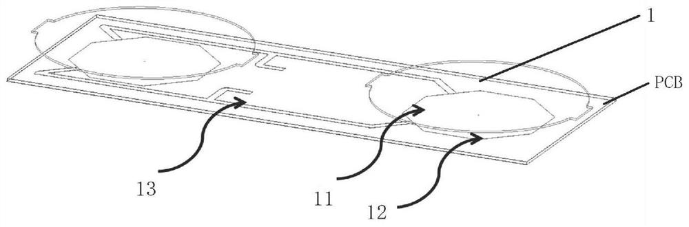 Antenna unit with high cross polarization ratio, antenna and communication base station