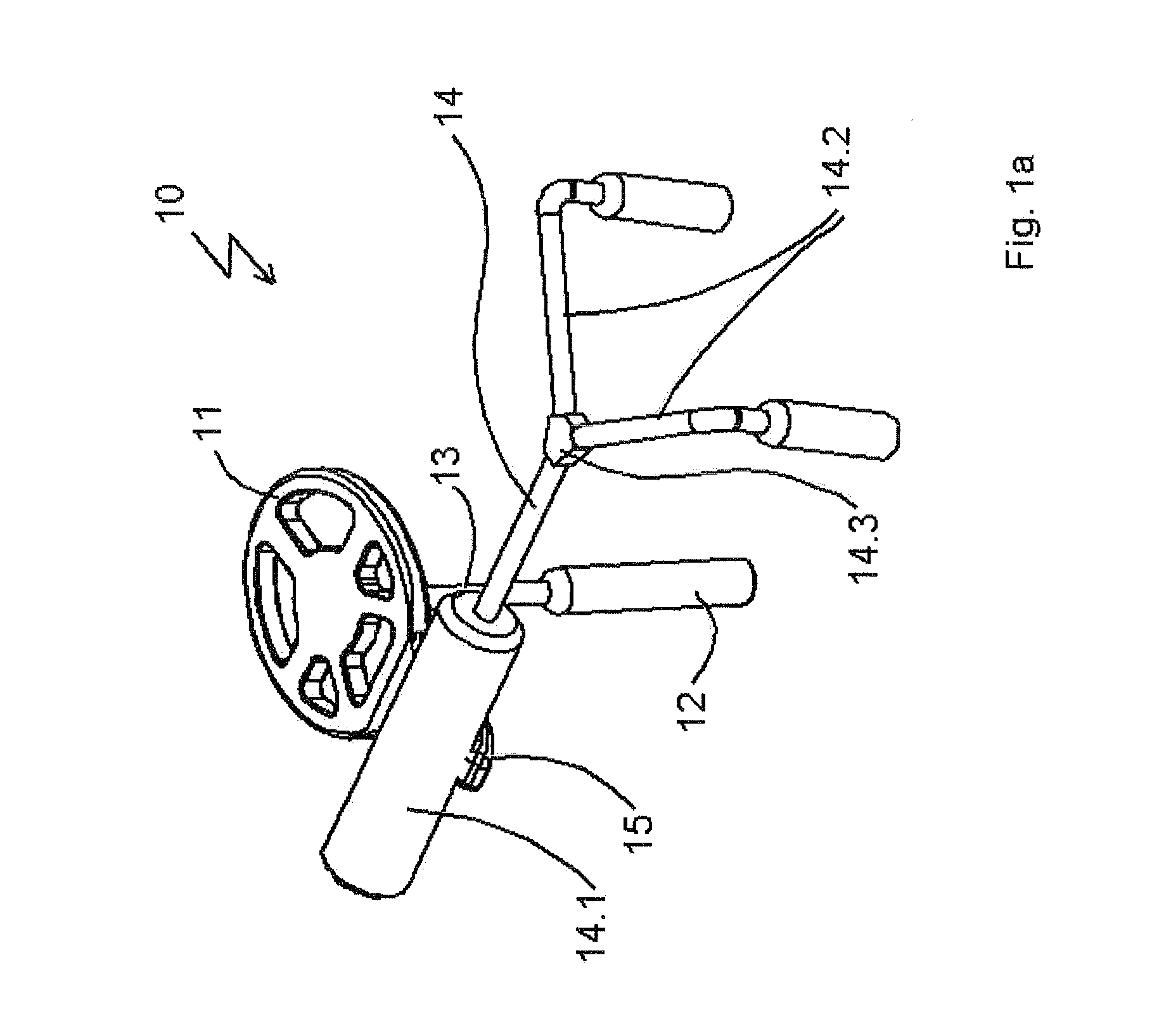 Auditory ossicle prosthesis with stabiliser element