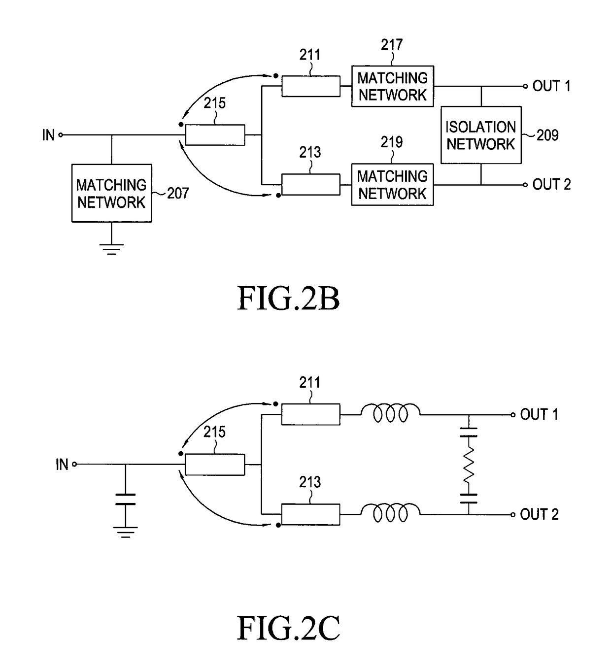 Power combiner/divider using mutual inductance