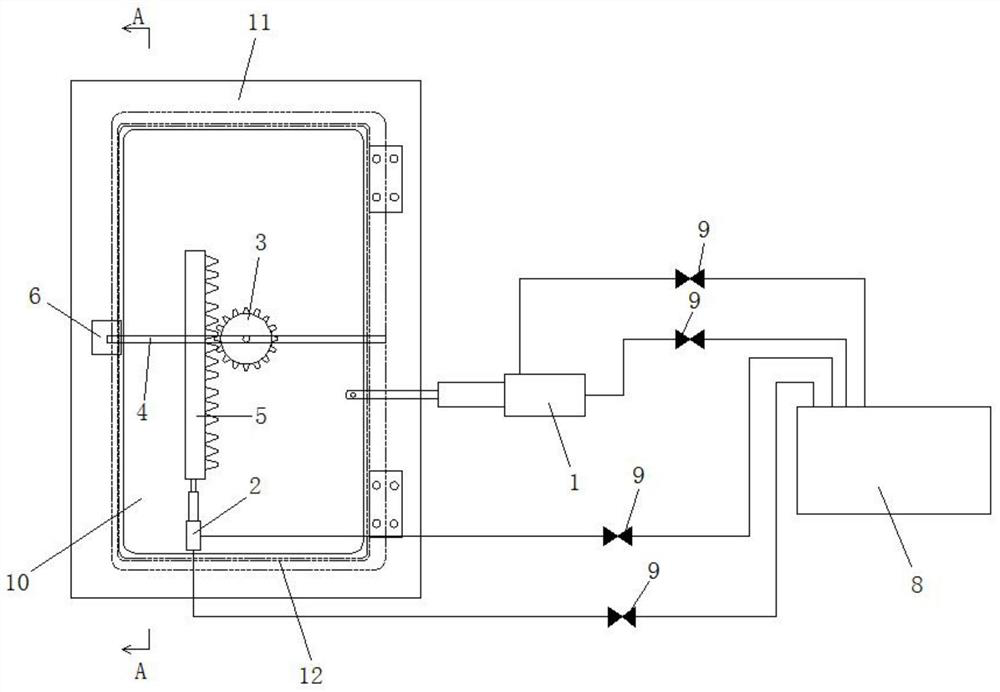 Automatic opening and closing device for air-tight door