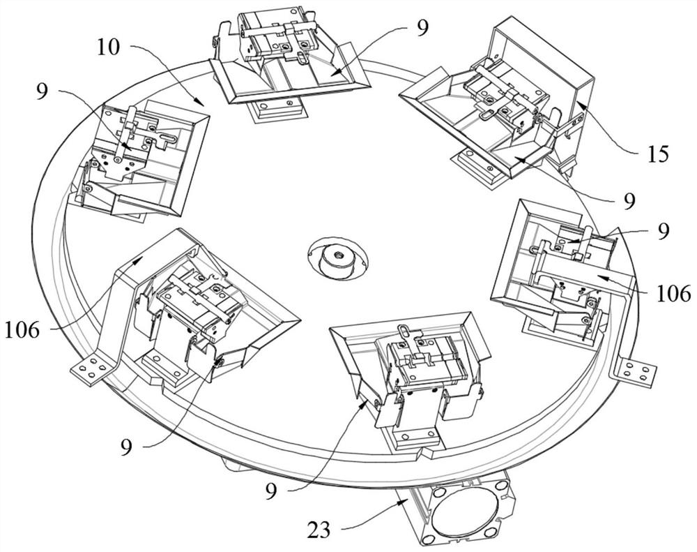 Automatic feeding and discharging viscoelastic bar machining device