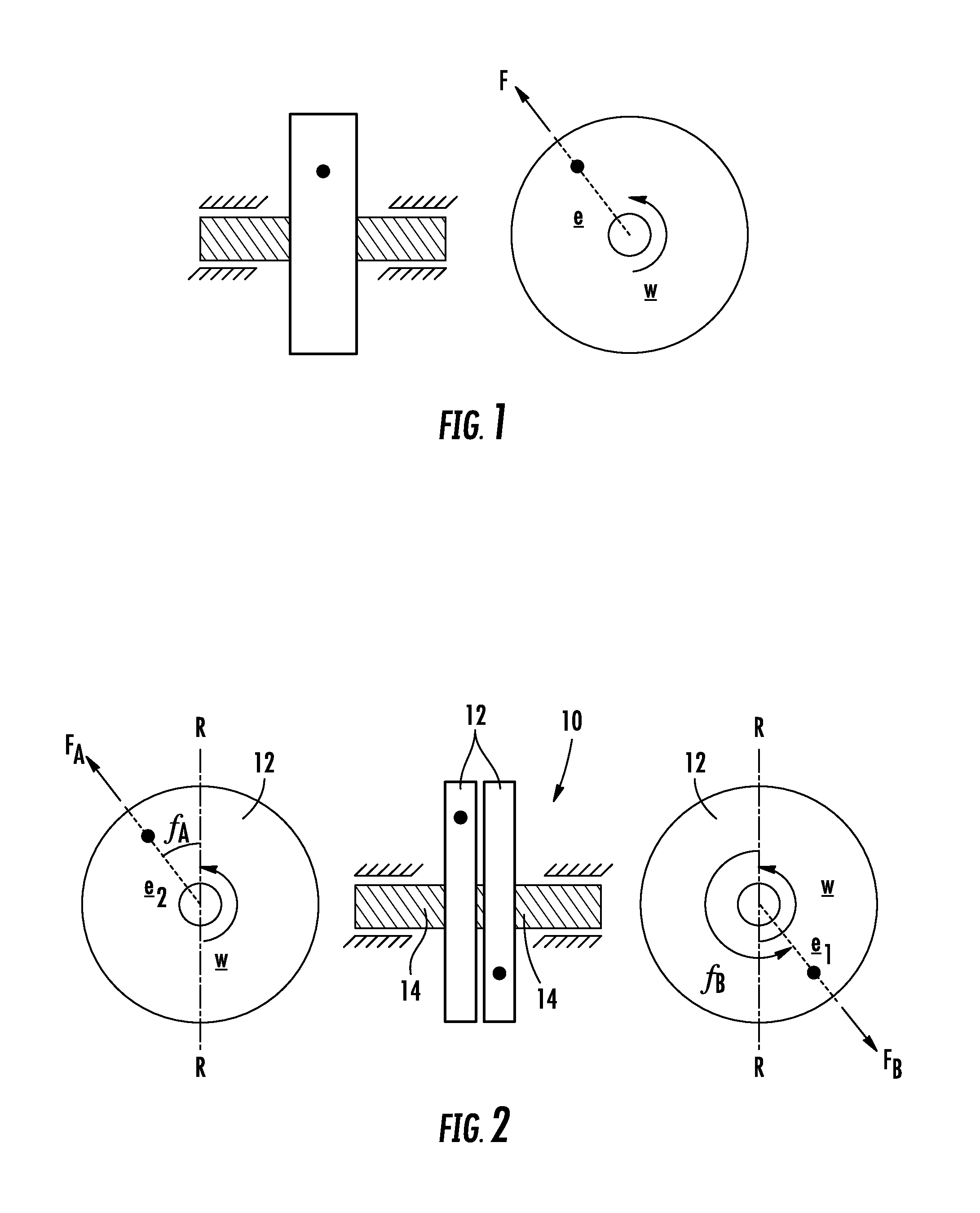 Split flywheel assembly with attitude jitter minimization