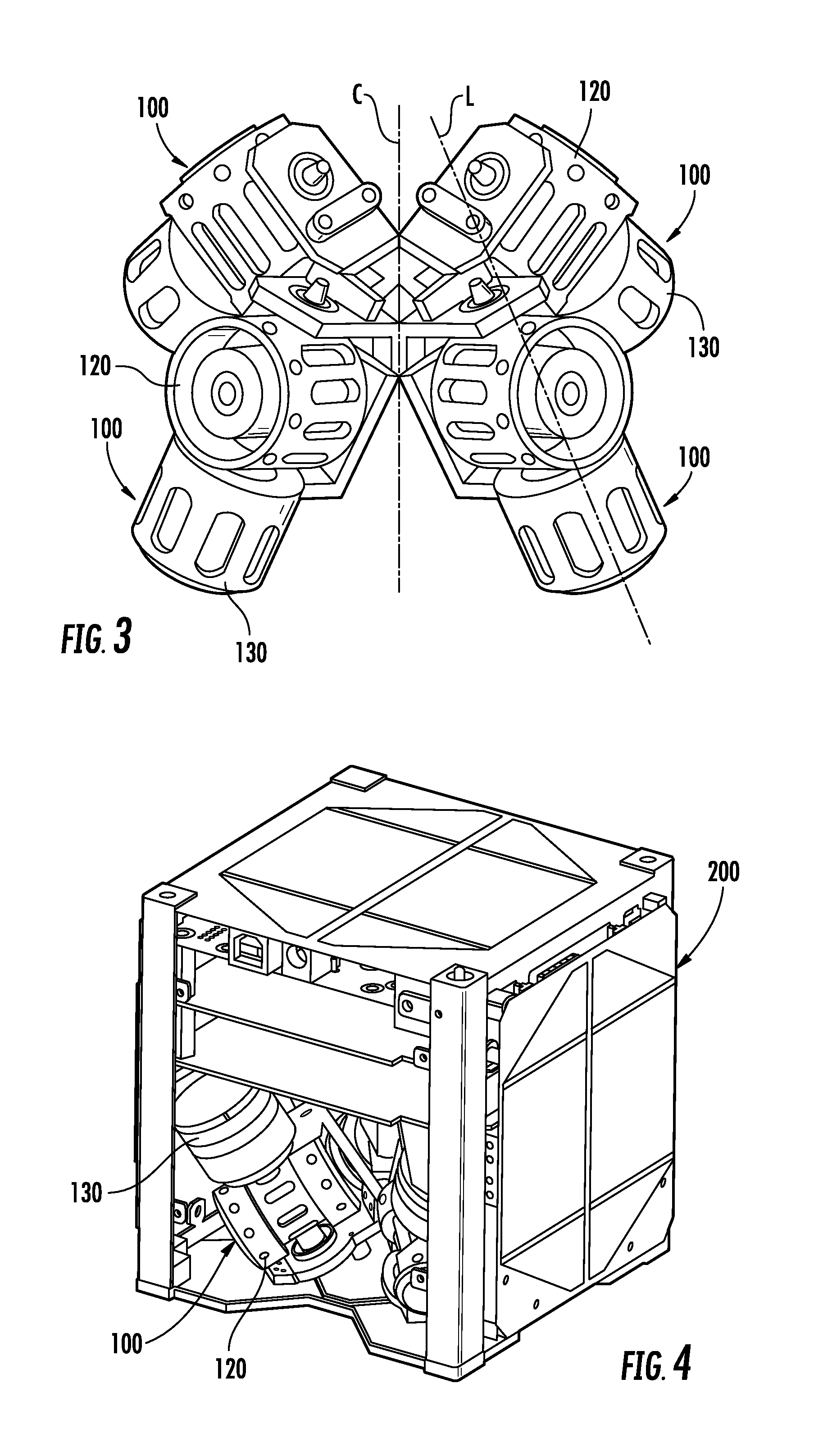 Split flywheel assembly with attitude jitter minimization