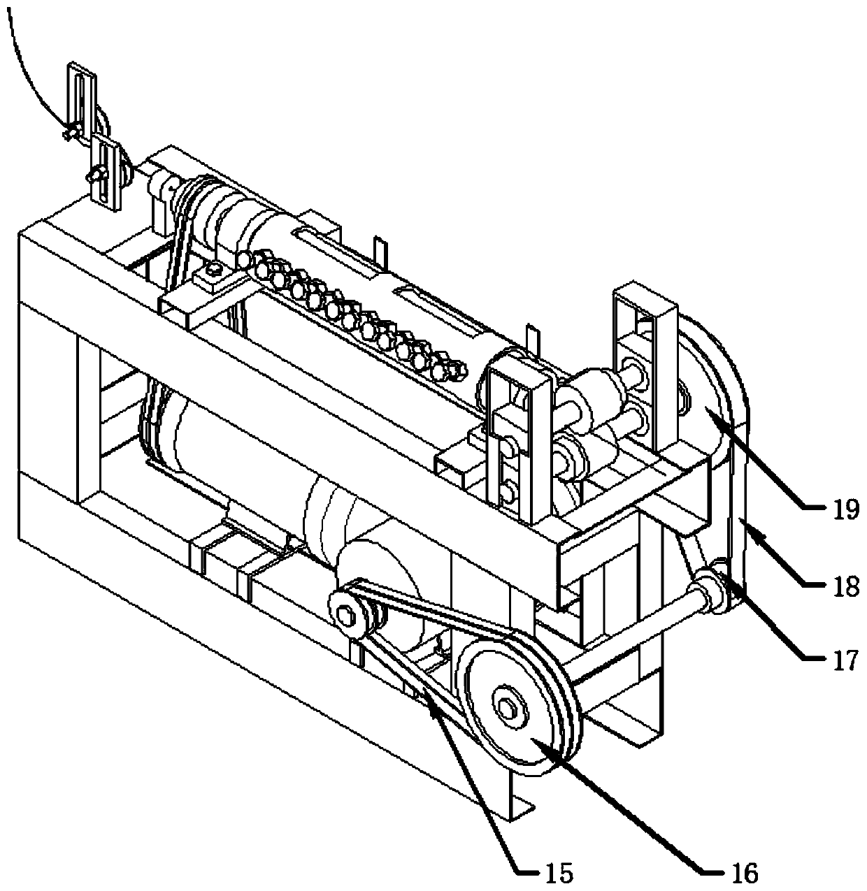 Shape correction enhancement device for magnetostrictive waveguide wire