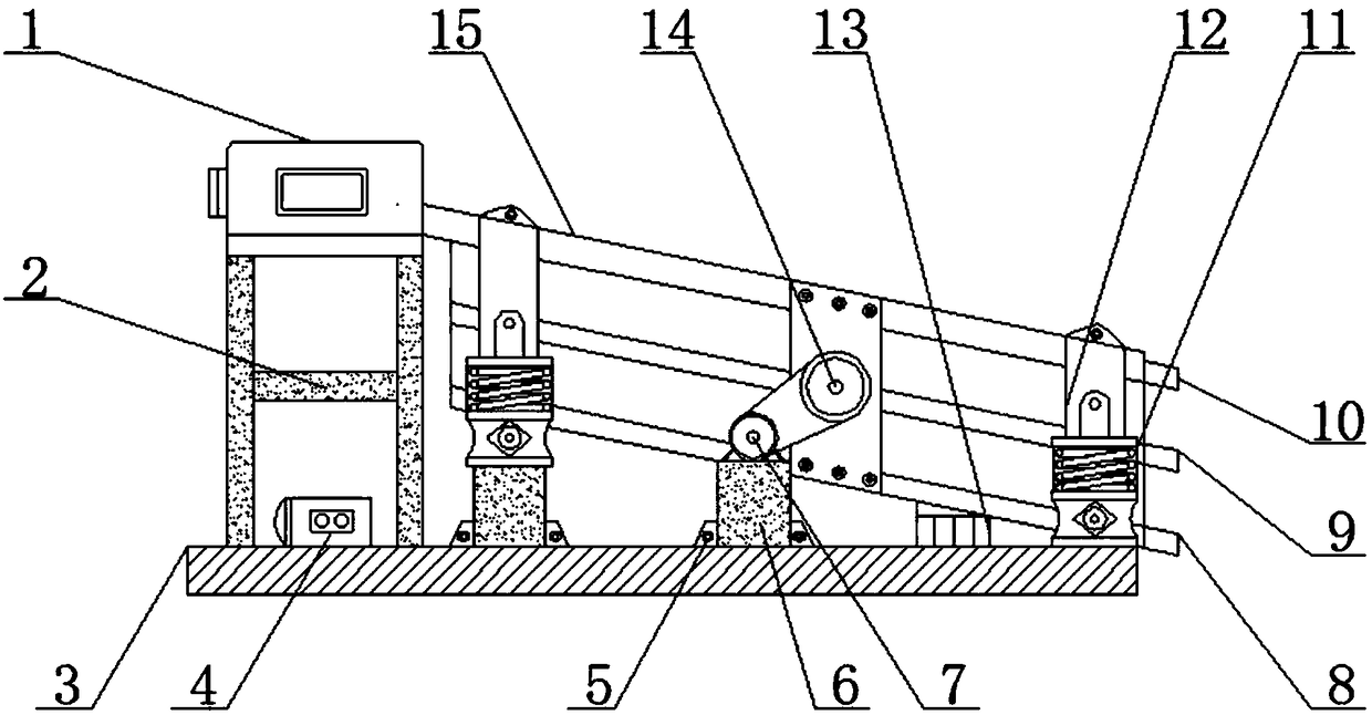 Large and small material supply selection device for ore color sorter