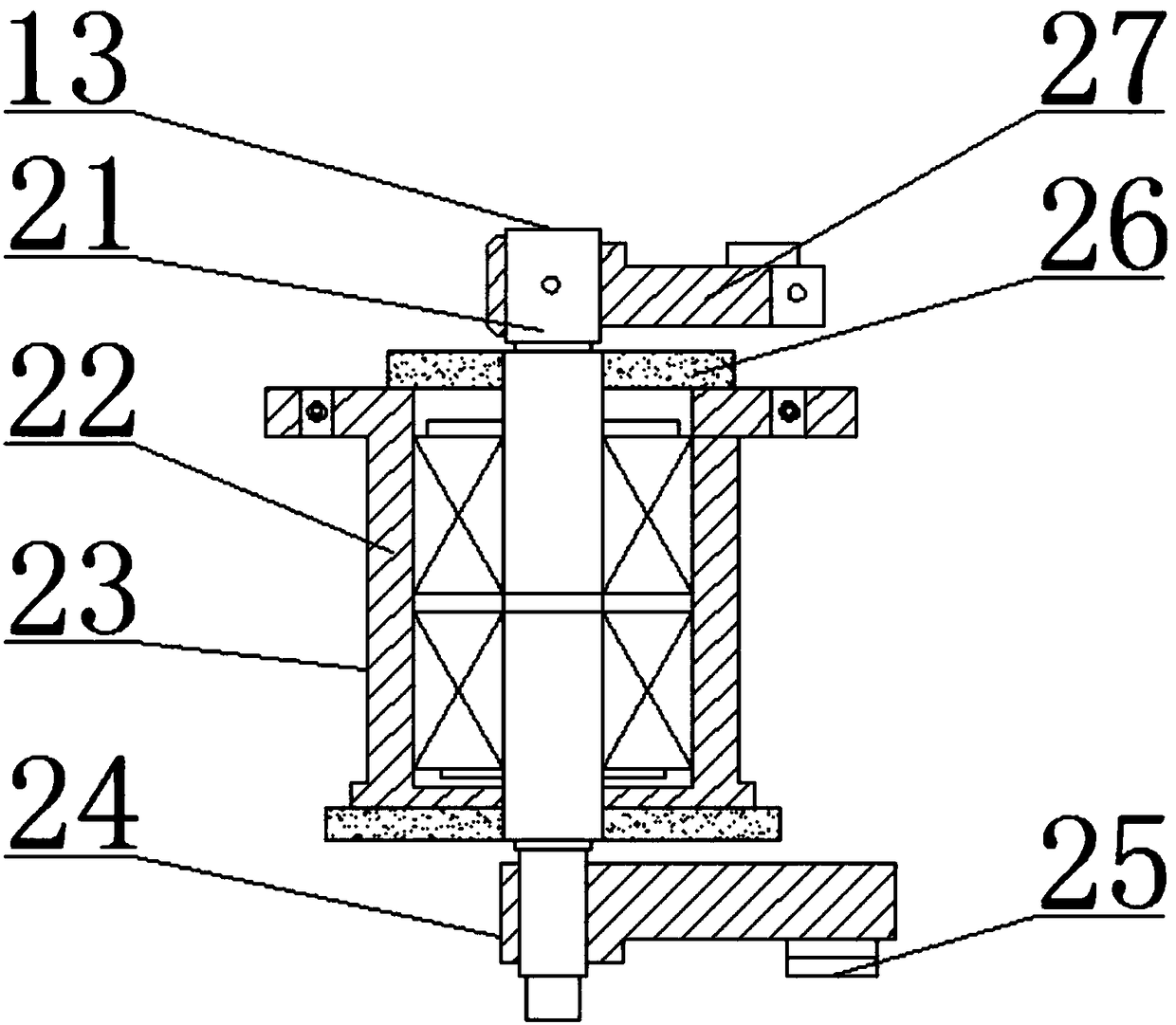 Large and small material supply selection device for ore color sorter