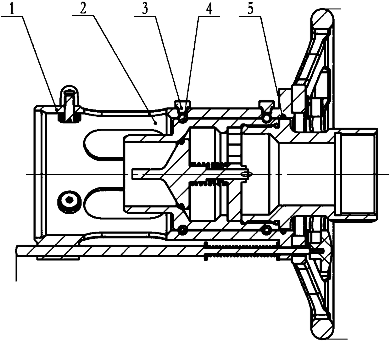 Liquefied hydrocarbon tank car loading and unloading safety quick coupling