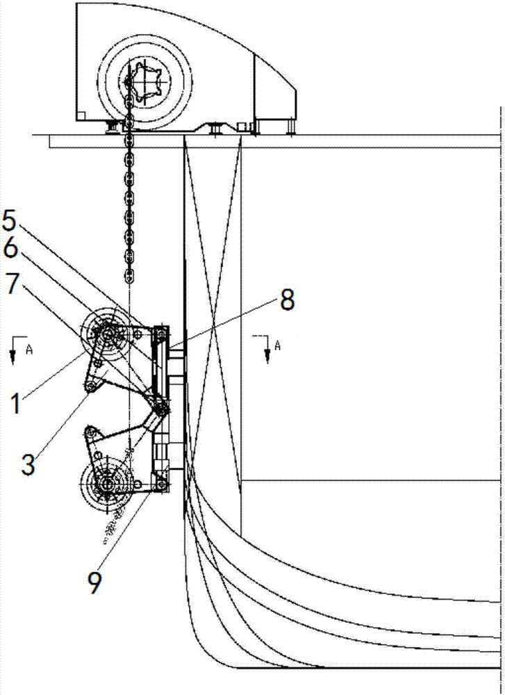 Underwater fairlead device