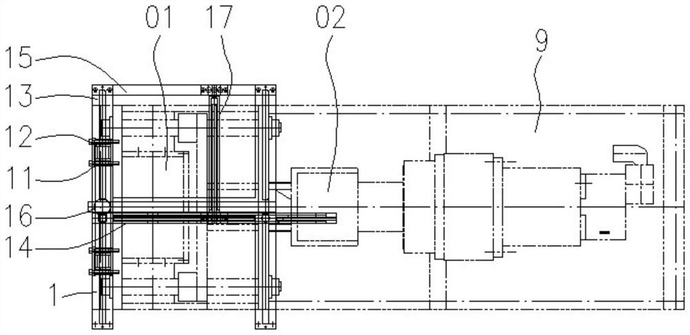 Rock sample lifting device and mounting structure thereof