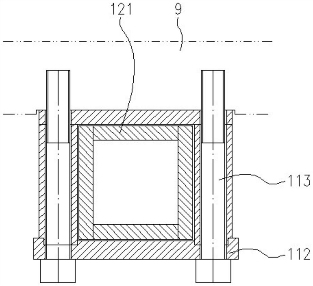 Rock sample lifting device and mounting structure thereof