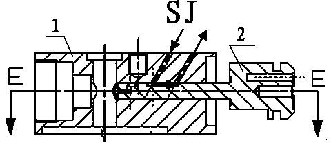 Three-component mixing head for injection molding