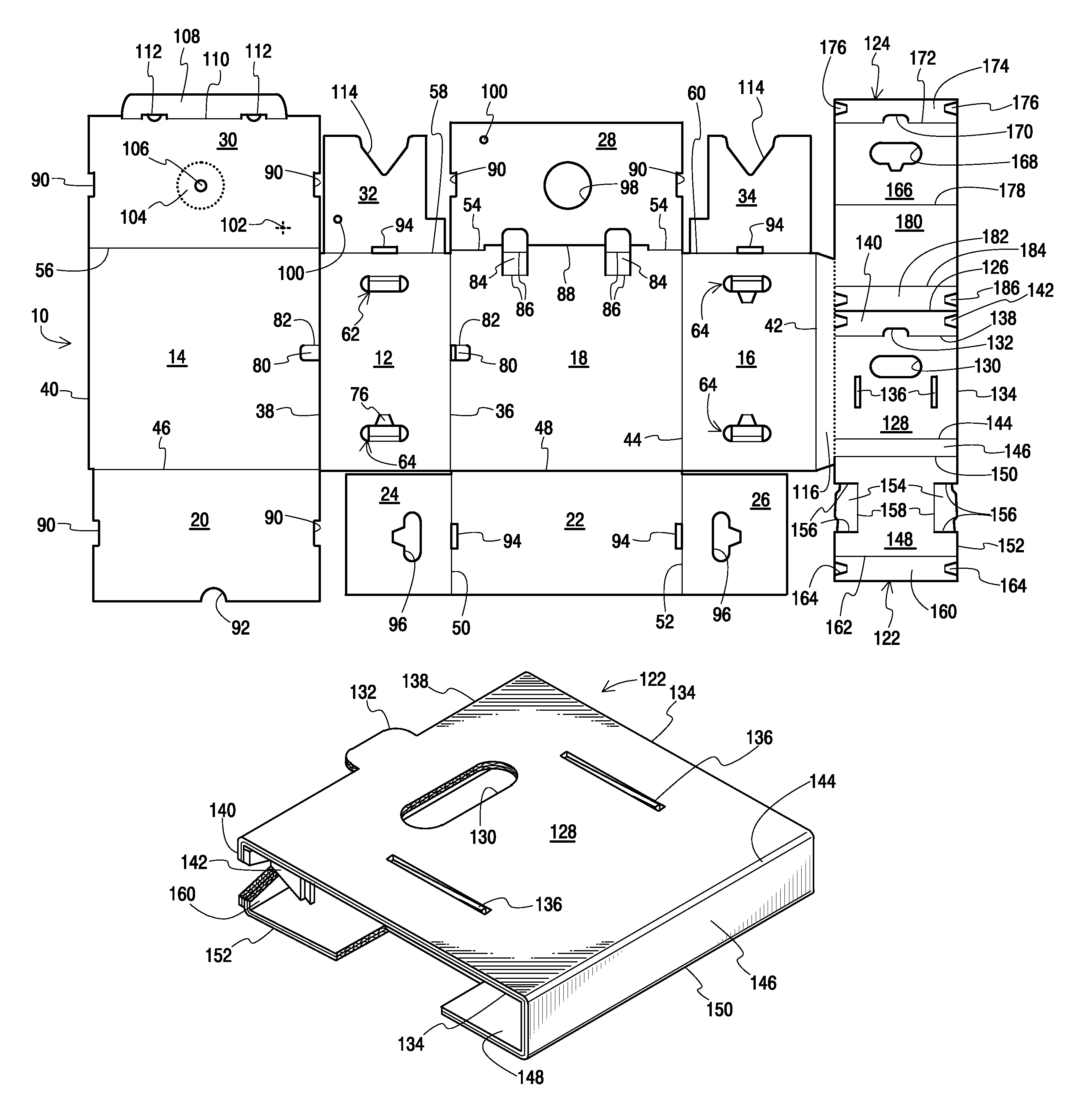 Carton with reinforced hand holes