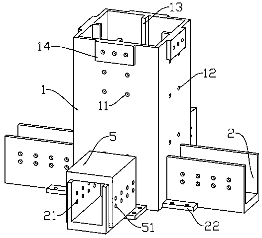 Cap type beam-column connection piece, beam-column assembly structure using beam-column connection piece and mounting method