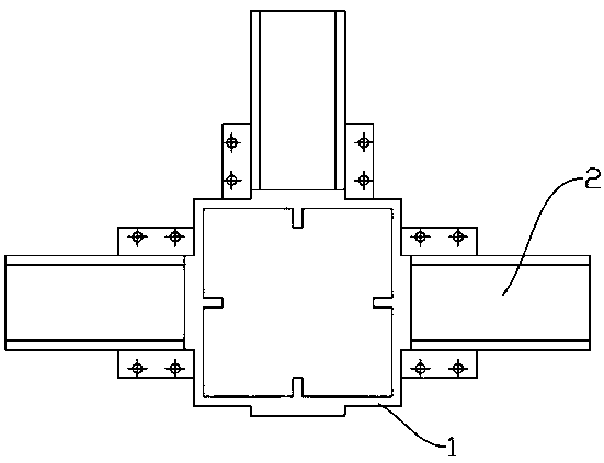 Cap type beam-column connection piece, beam-column assembly structure using beam-column connection piece and mounting method