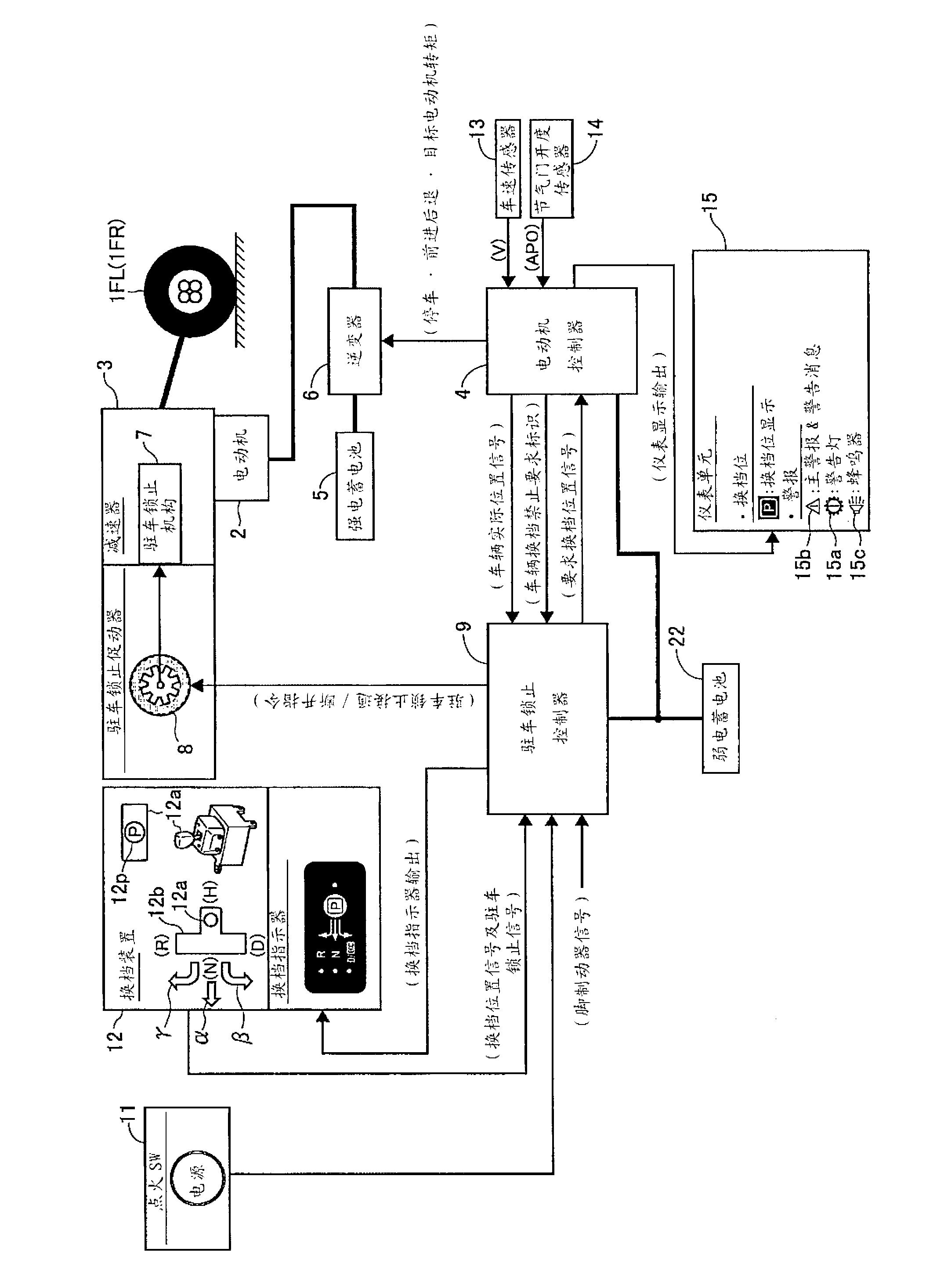 Control device for use in vehicle, adapted to control safety measures against electric power supply failure