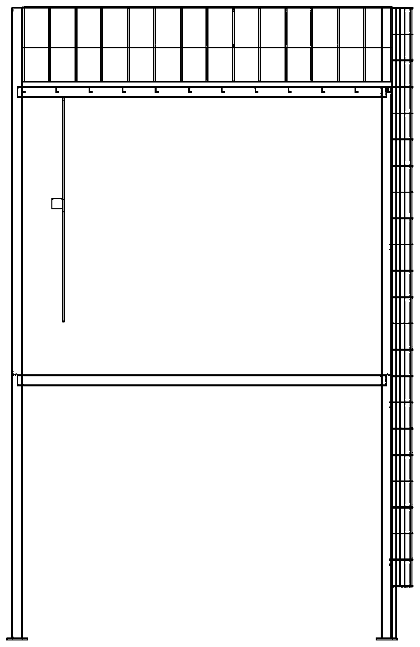 Storage tool for anode rows of tank type electric dust remover and use method