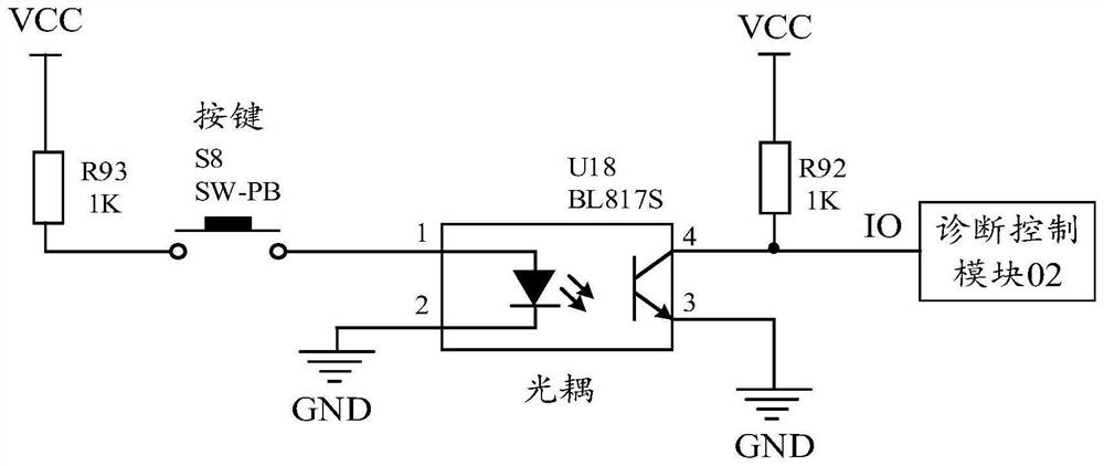 Stair climbing machine fault diagnosis device and stair climbing machine