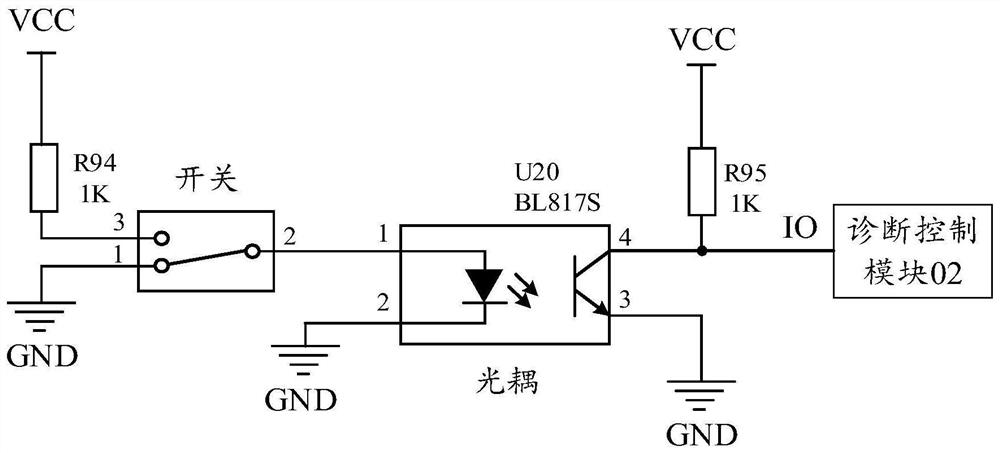 Stair climbing machine fault diagnosis device and stair climbing machine