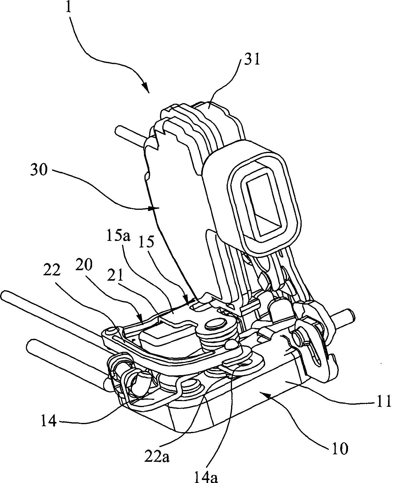 Actuator with simple structure used for door locking device