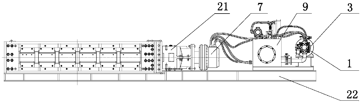 Full hydraulic constant-power closed type driving system of tooth roller type breaker