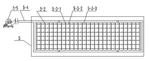 Special blowing device and special blowing method for dry sand-grinding and dust-removing complete equipment