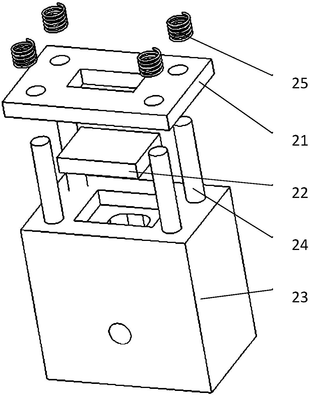 A vacuum cleaner for removing machining debris for laser precision machining