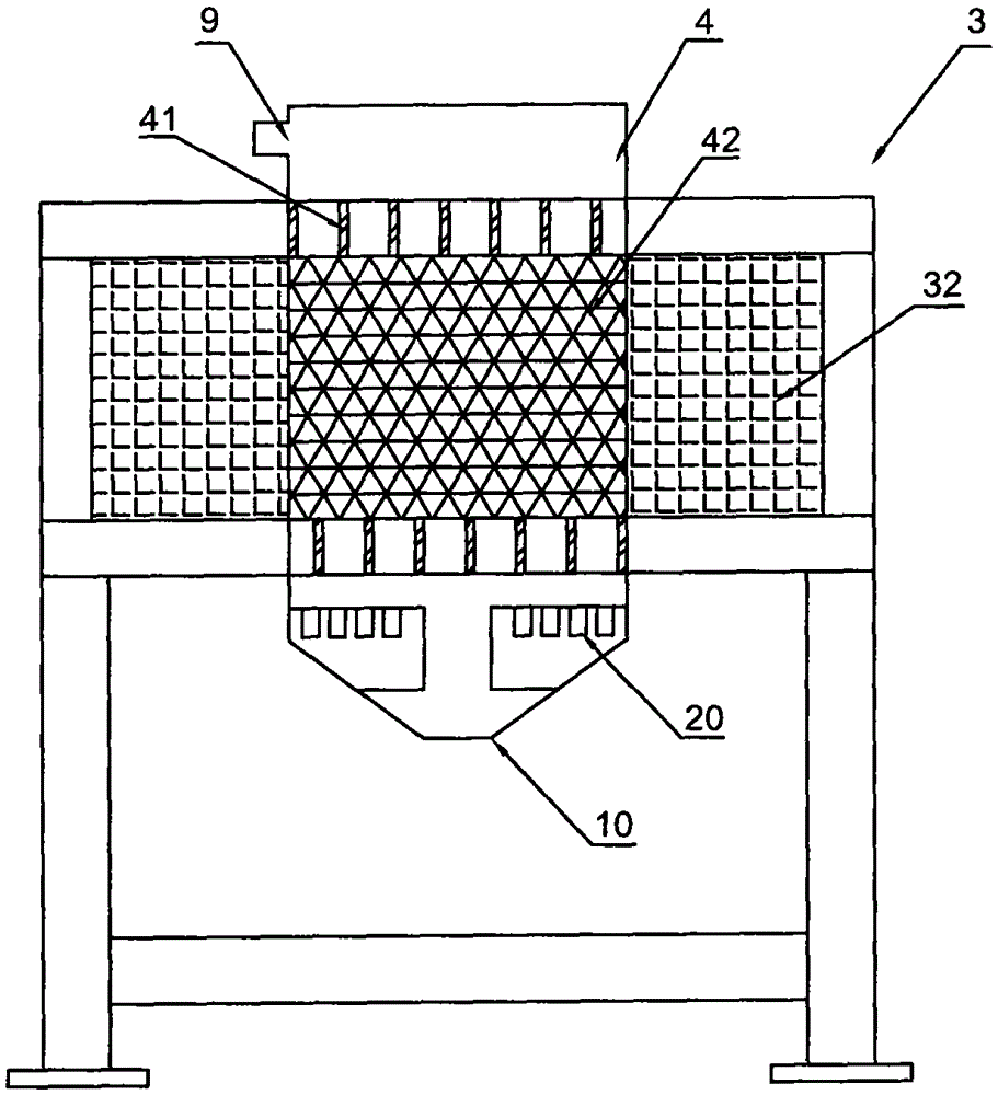 Non-returning type intermittent iron remover